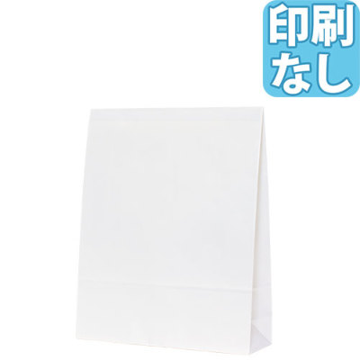 宅配紙袋　テープ付き　Sサイズ　白 【印刷なし】